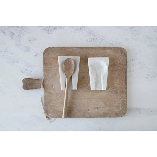 Square Marble Spoon Rest