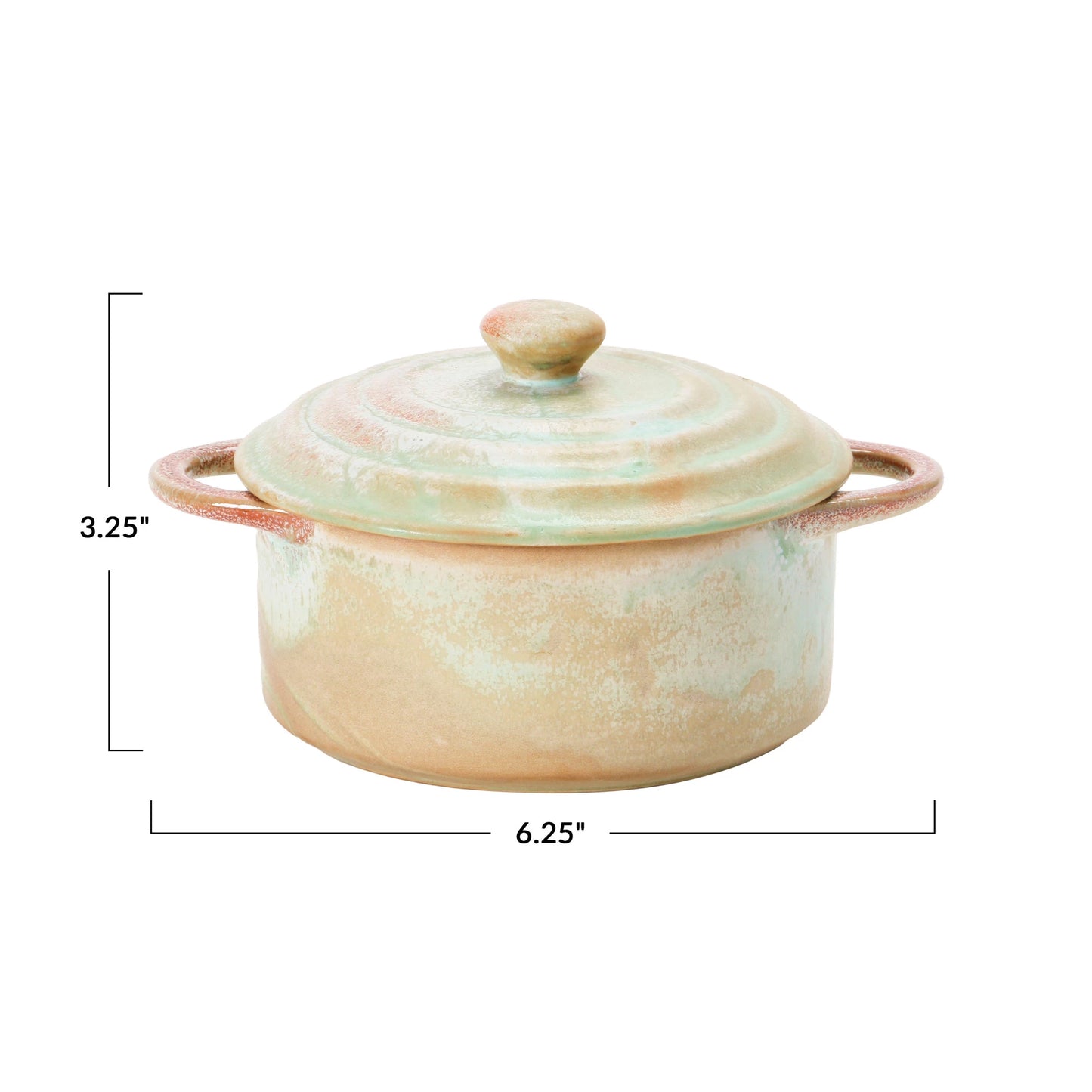 Blue Glaze Stoneware Mini Baker