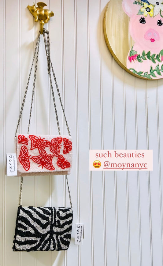 Moyna Rectangle Crossbody on Chain